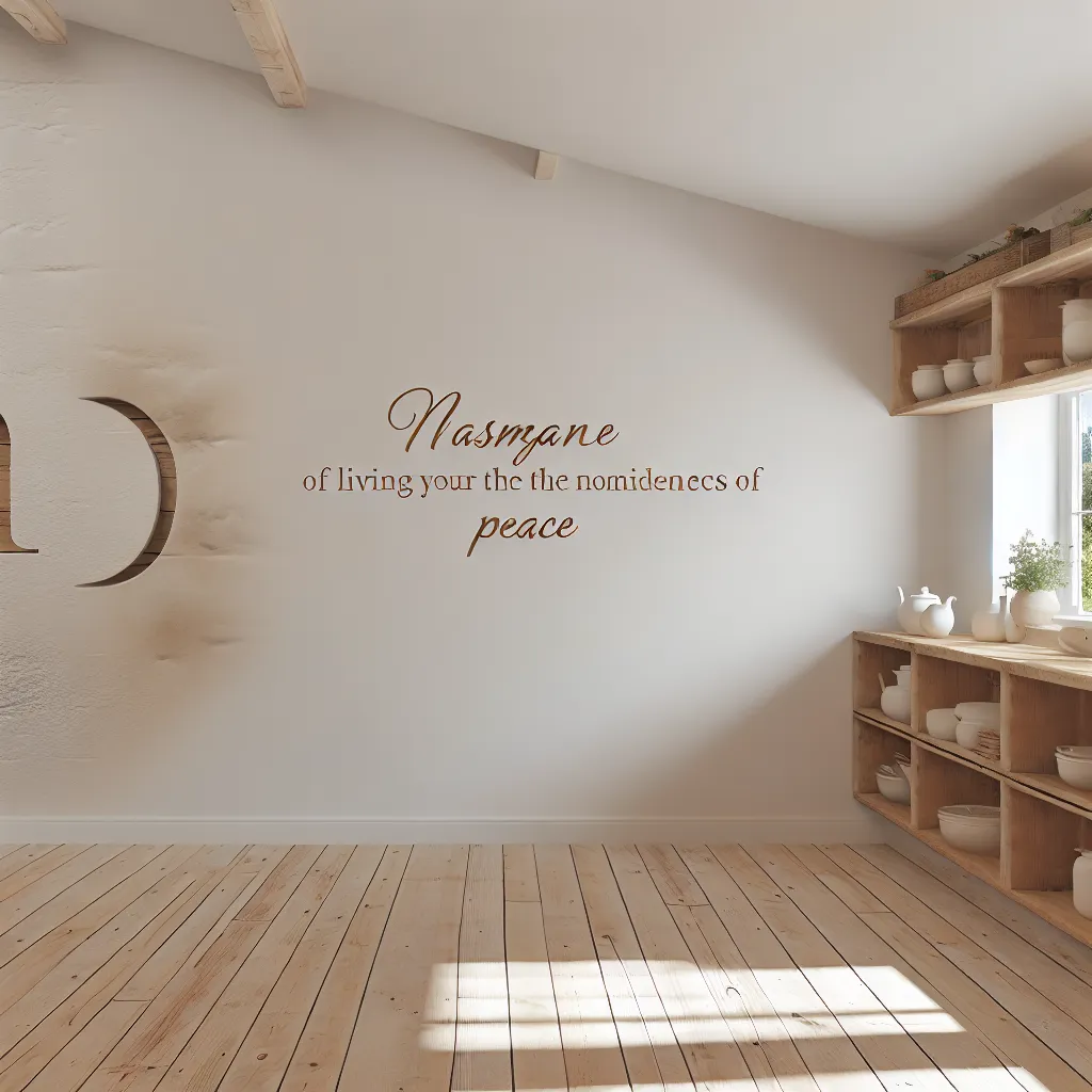 Harmonious rustic kitchen organization