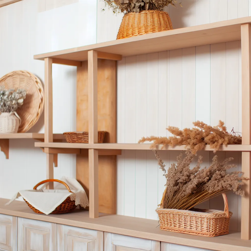 Rustic kitchen with seasonal decorations