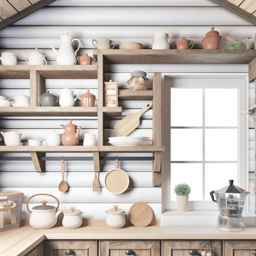 Small rustic kitchen solution